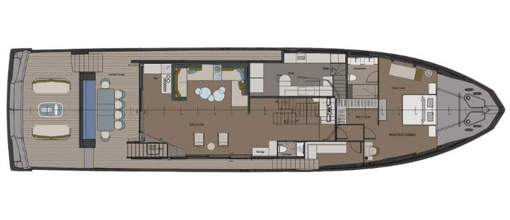 Numarine 30XP - ponte inferiore - numarine.com