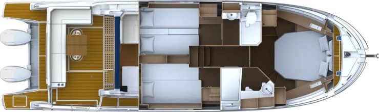 Antares 12 Coupé - ponte inferiore - beneteau.com