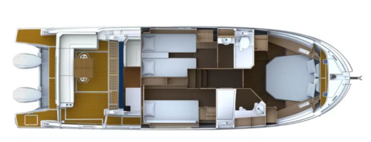 Antares 12 FLY - Ponte inferiore - Beneteau.it