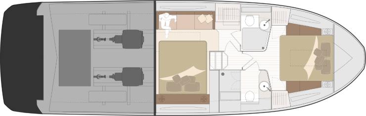 Marex 440 Gourmet - ponte inferiore - marex.no