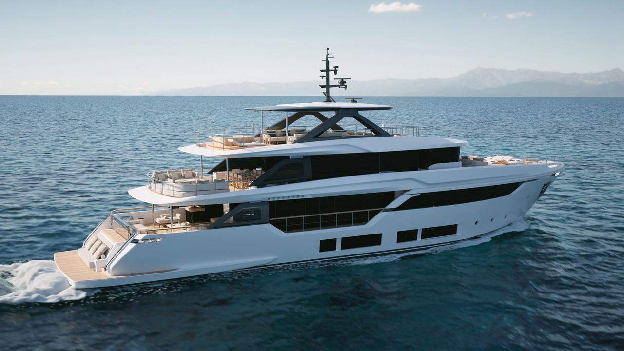 Cabina armatoriale della Custom Line Navetta 33