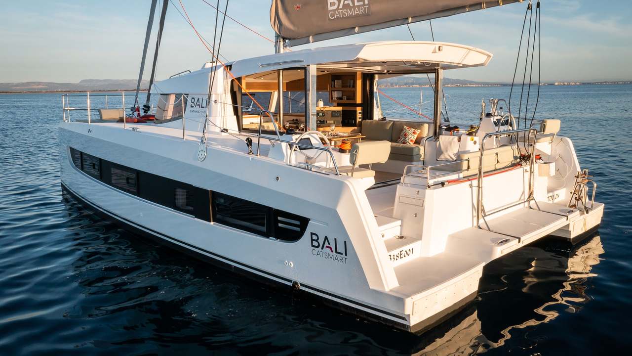 Pozzetto poppiero e doppia timoneria del BALI Catsmart