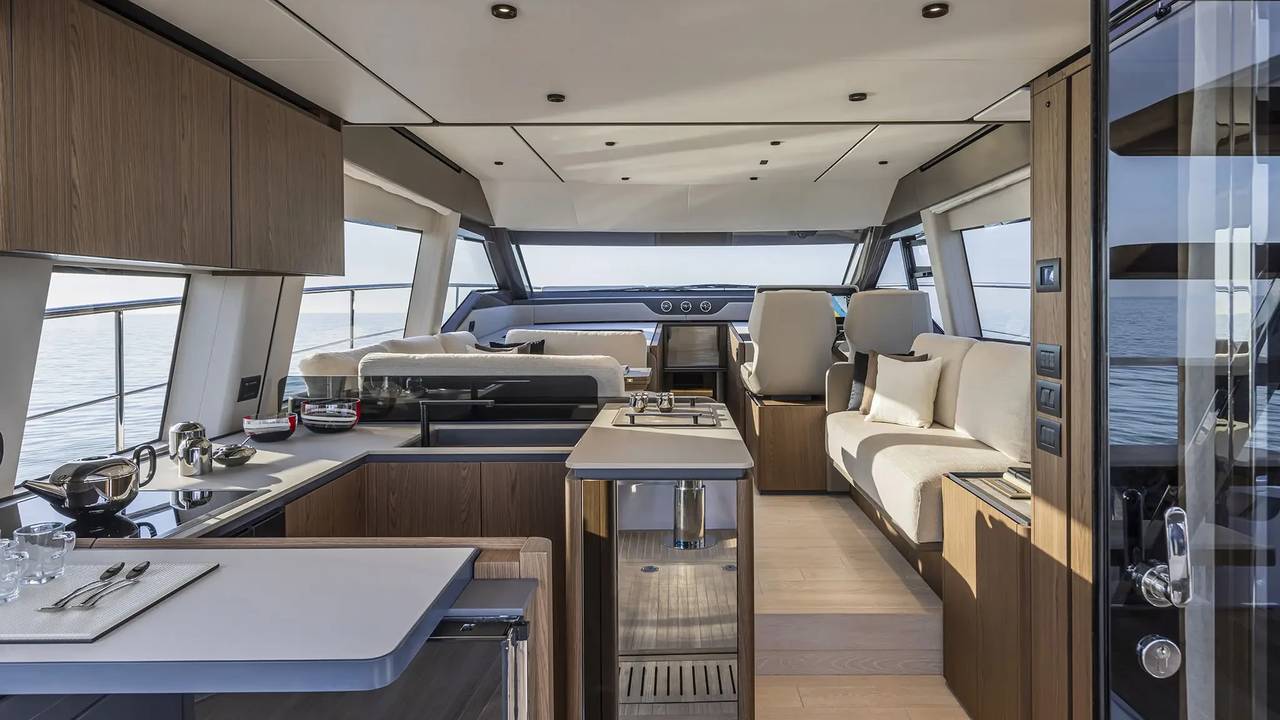 Cucina del Ferretti Yachts 580