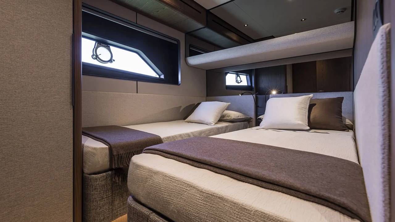 Cabina ospiti del Ferretti Yachts 580