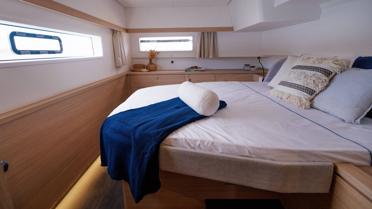 Cabina matrimoniale del Fountaine Pajot FP48