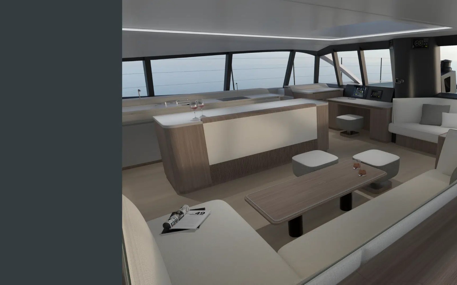 Gunboat 72 Series: carbonio, VPLP e tre interpretazioni del performance cruising: vista dinamica
