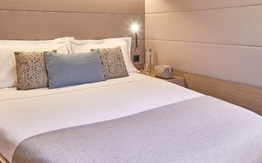 Cabin of Lagoon 55 Millenium with double bed