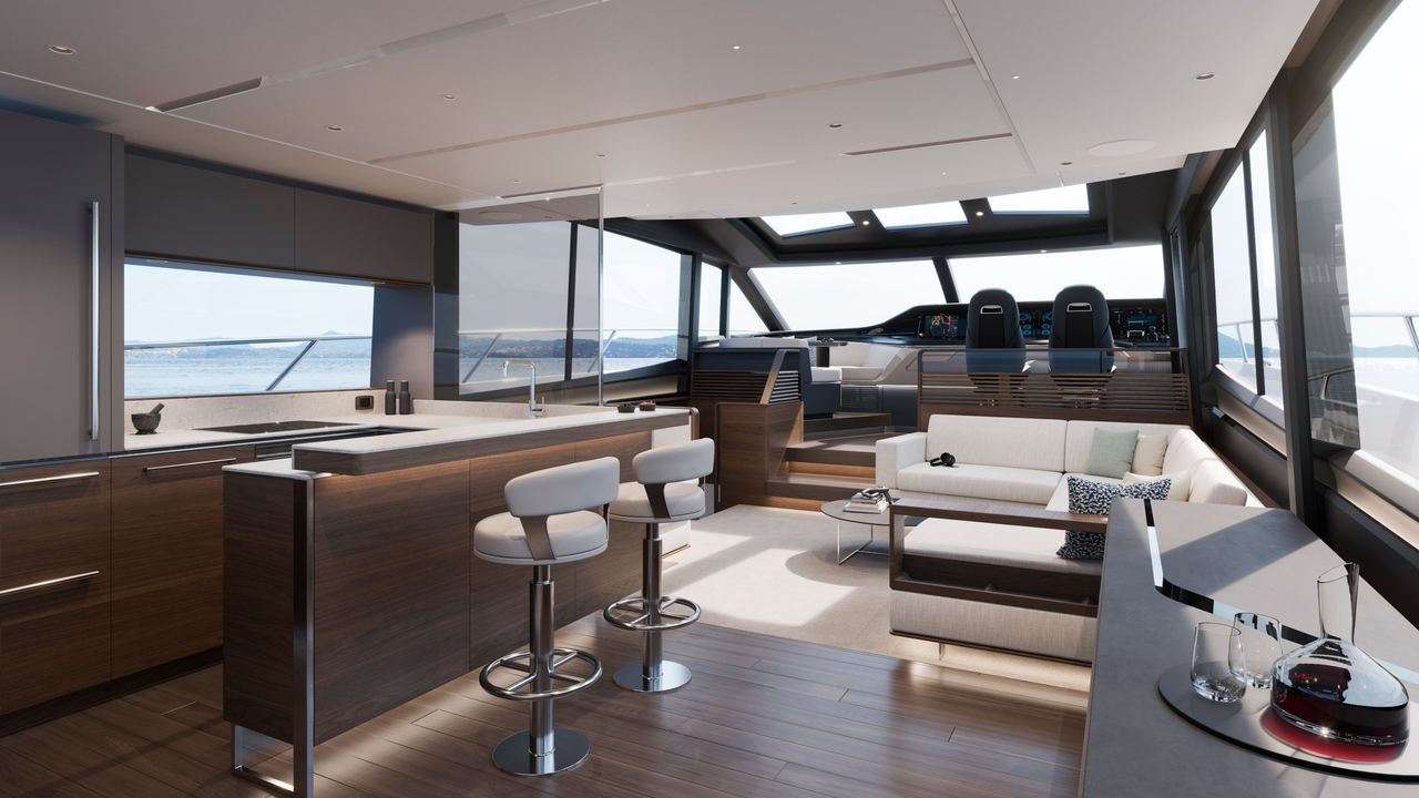 Salone principale della Princess S80