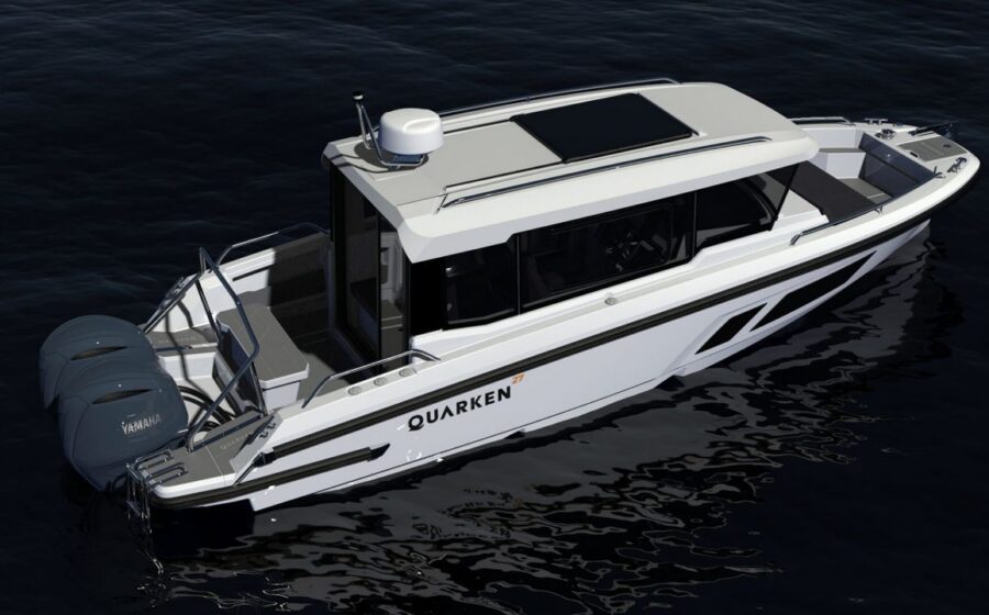 Quarken 27 Cabin con doppia motorizzazione vista dall’alto