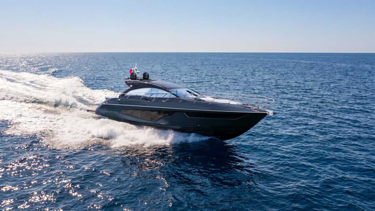Sessa C48 in navigazione visto dall’alto