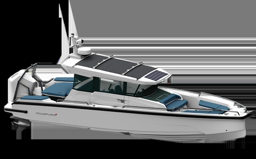 Axopar 29 XC Cross Cabin vista laterale