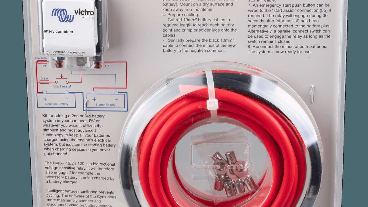 Checklist combinatore batterie Victron Cyrix in barca 5