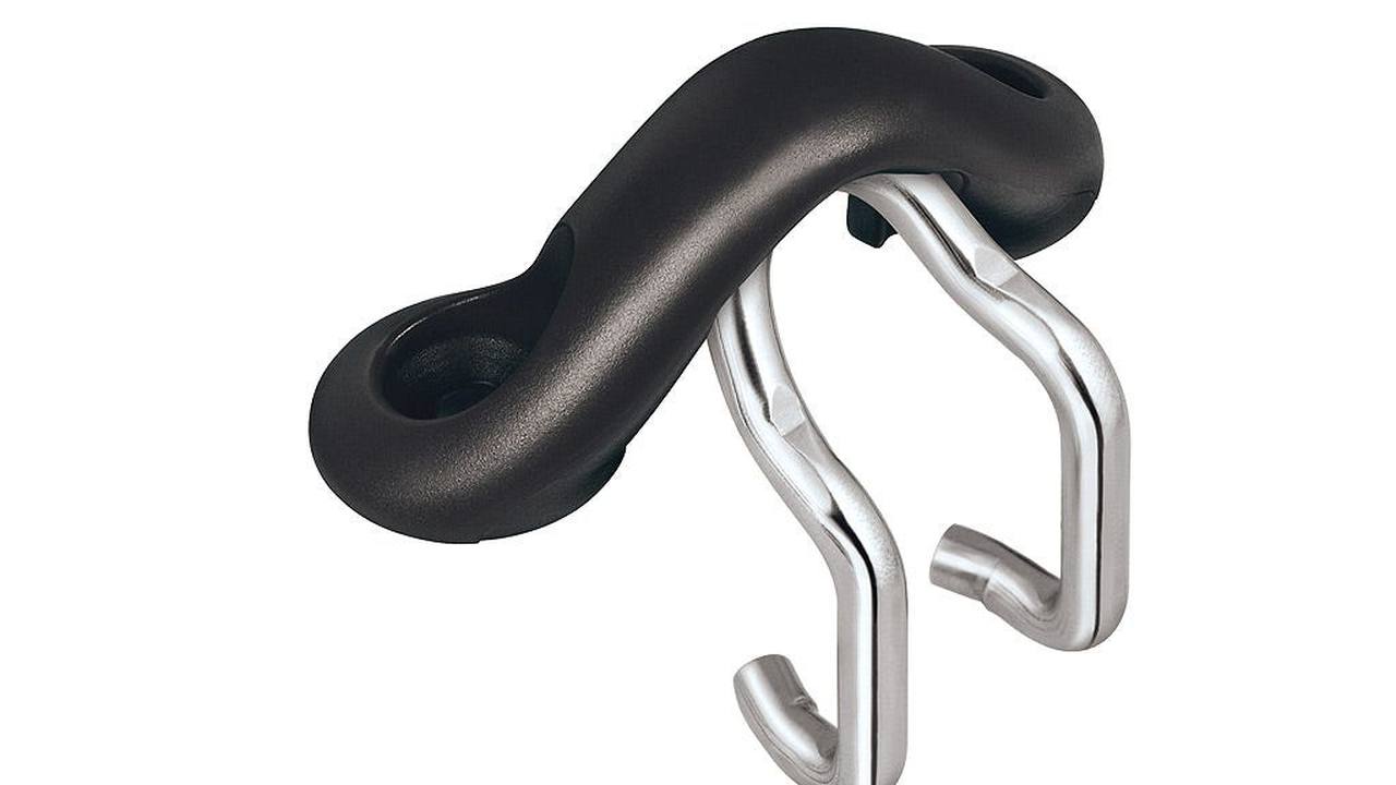 Fairlead rinforzato nero Ronstan per cleat medio