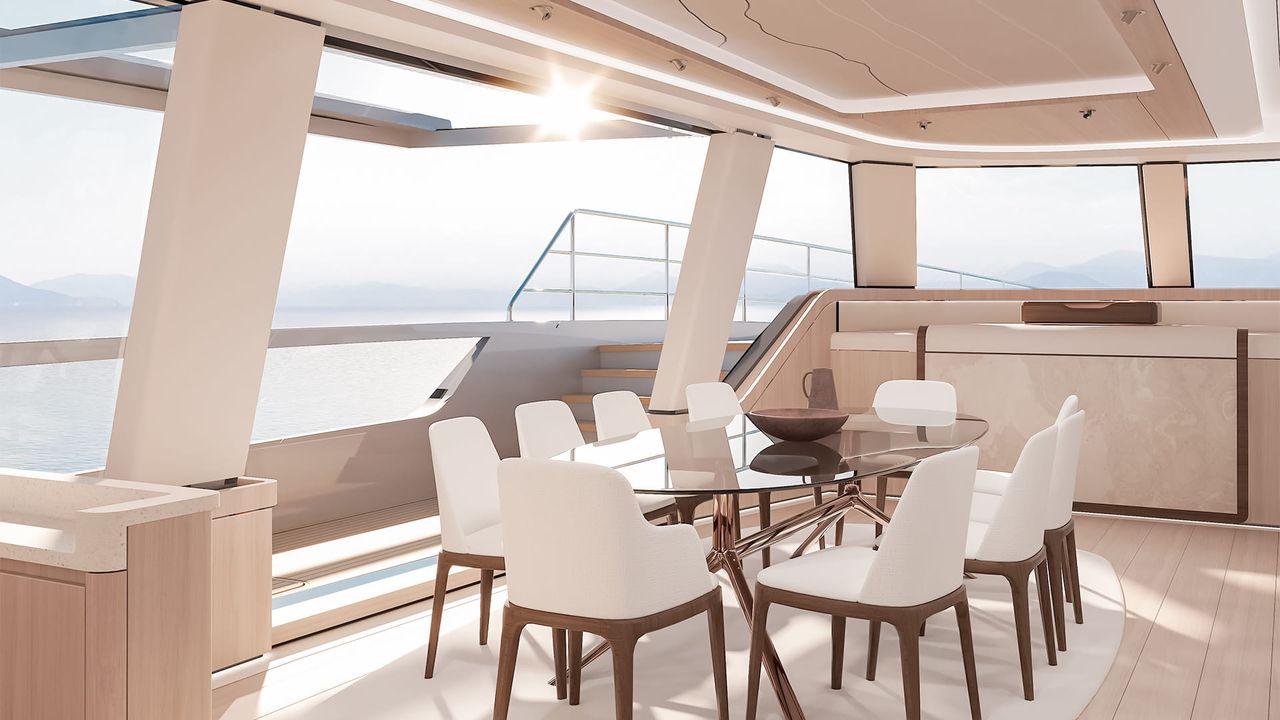 Salone panoramico del Fountaine Pajot FPY 120