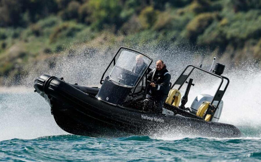 Highfield Patrol 660 in sailing with crew