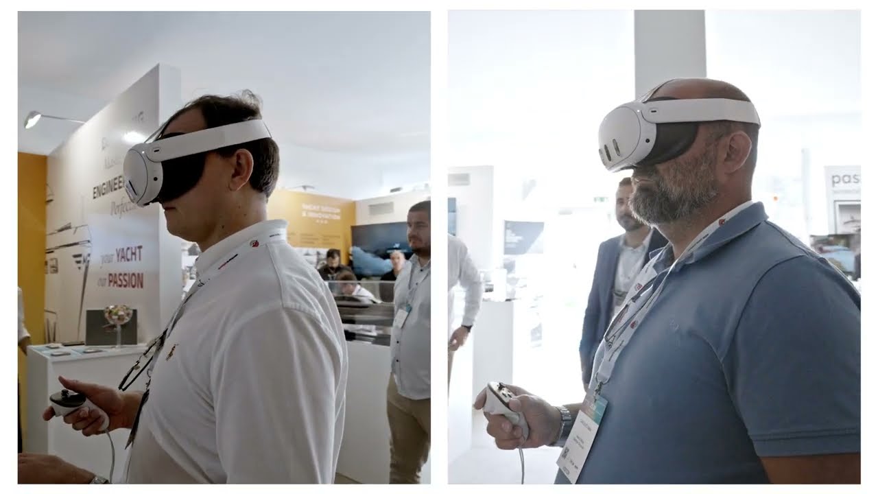 Visore immersivo nell'area innovazione del Monaco Yacht Show