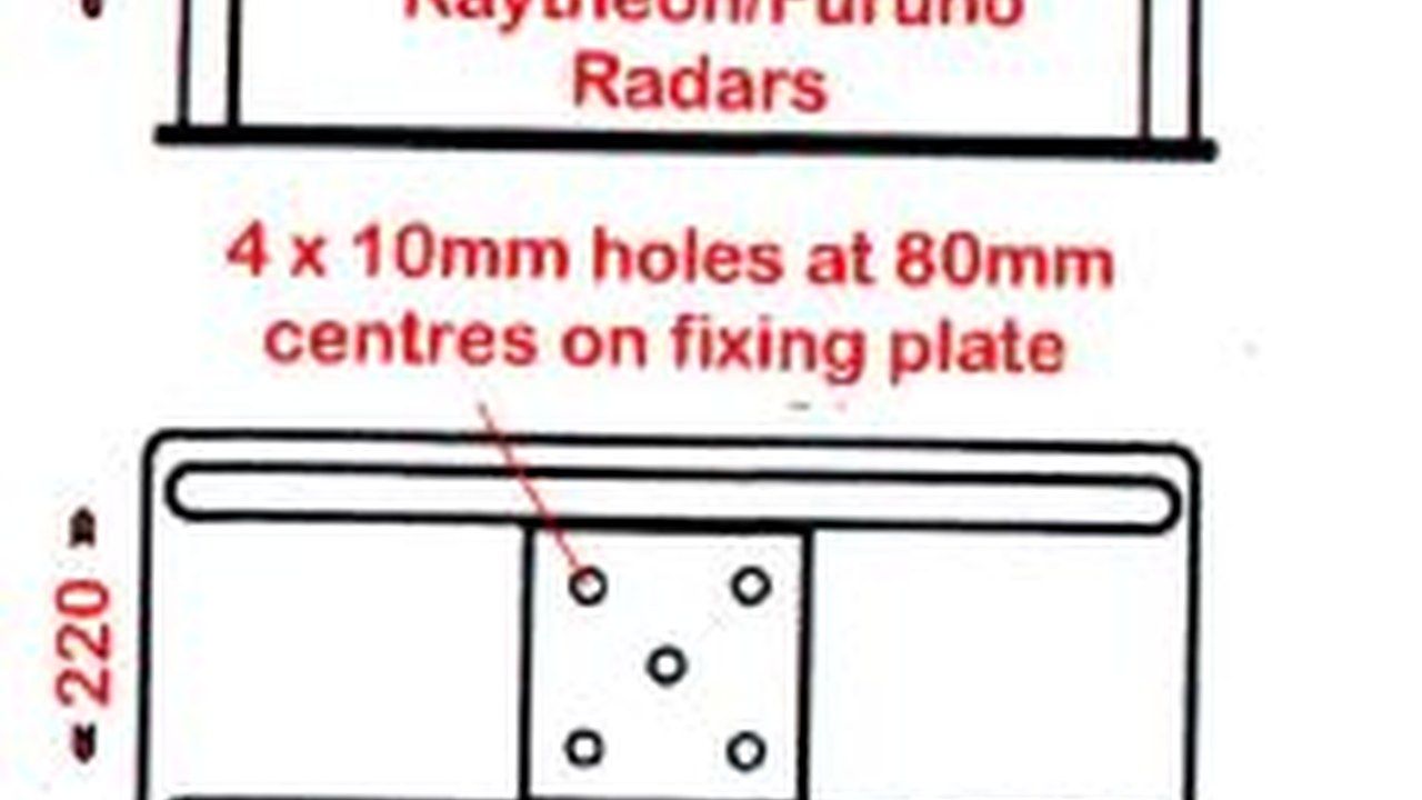 Riflettore radar montato in posizione elevata