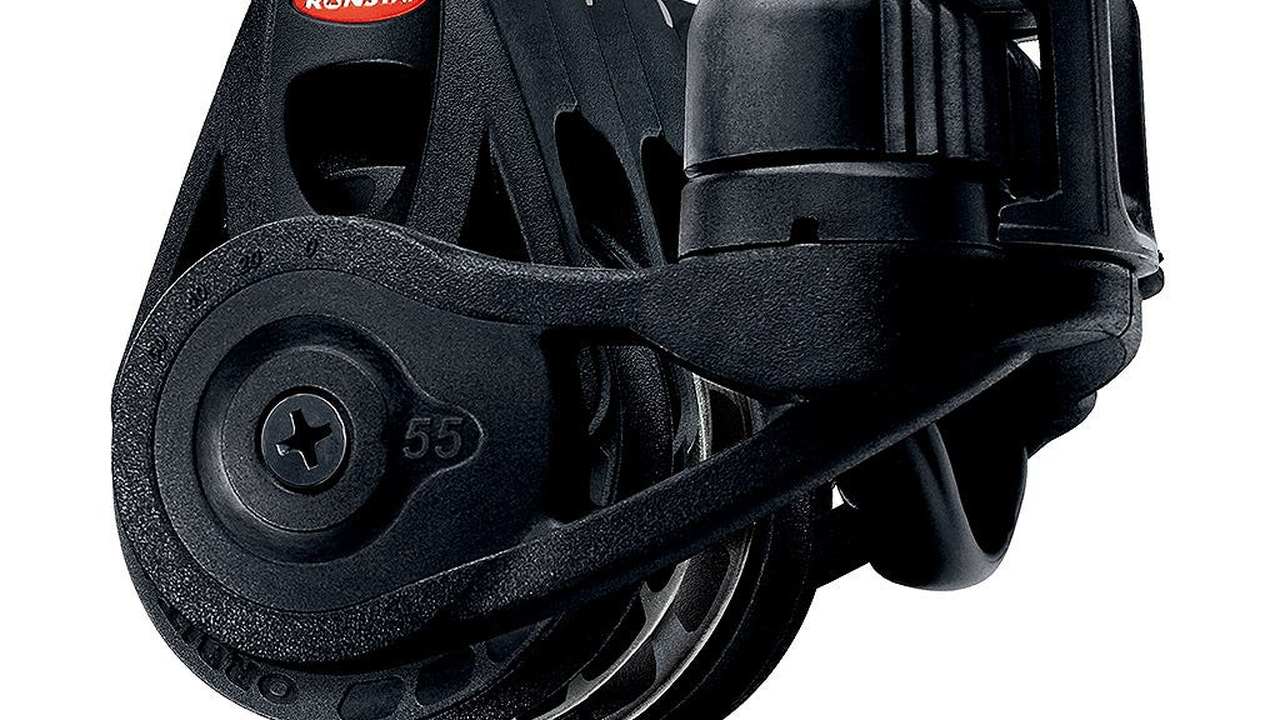 Bozzello triplo ratchet Ronstan serie 55 con strozzatore
