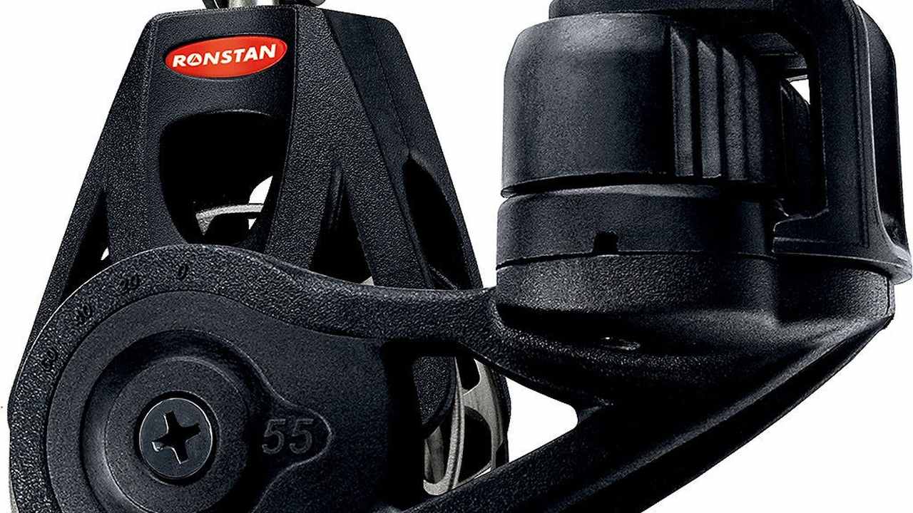 Bozzello ratchet Ronstan serie 55 con strozzatore