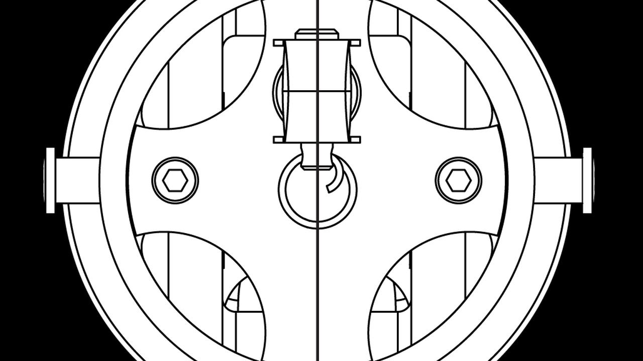 Schema del terminale outboard Ronstan RF1664